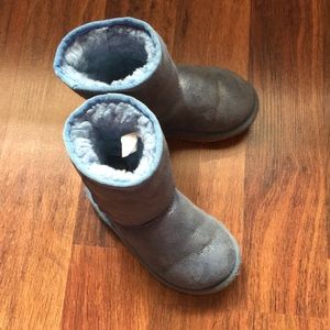 Glitter blue UGG boots 10 toddler